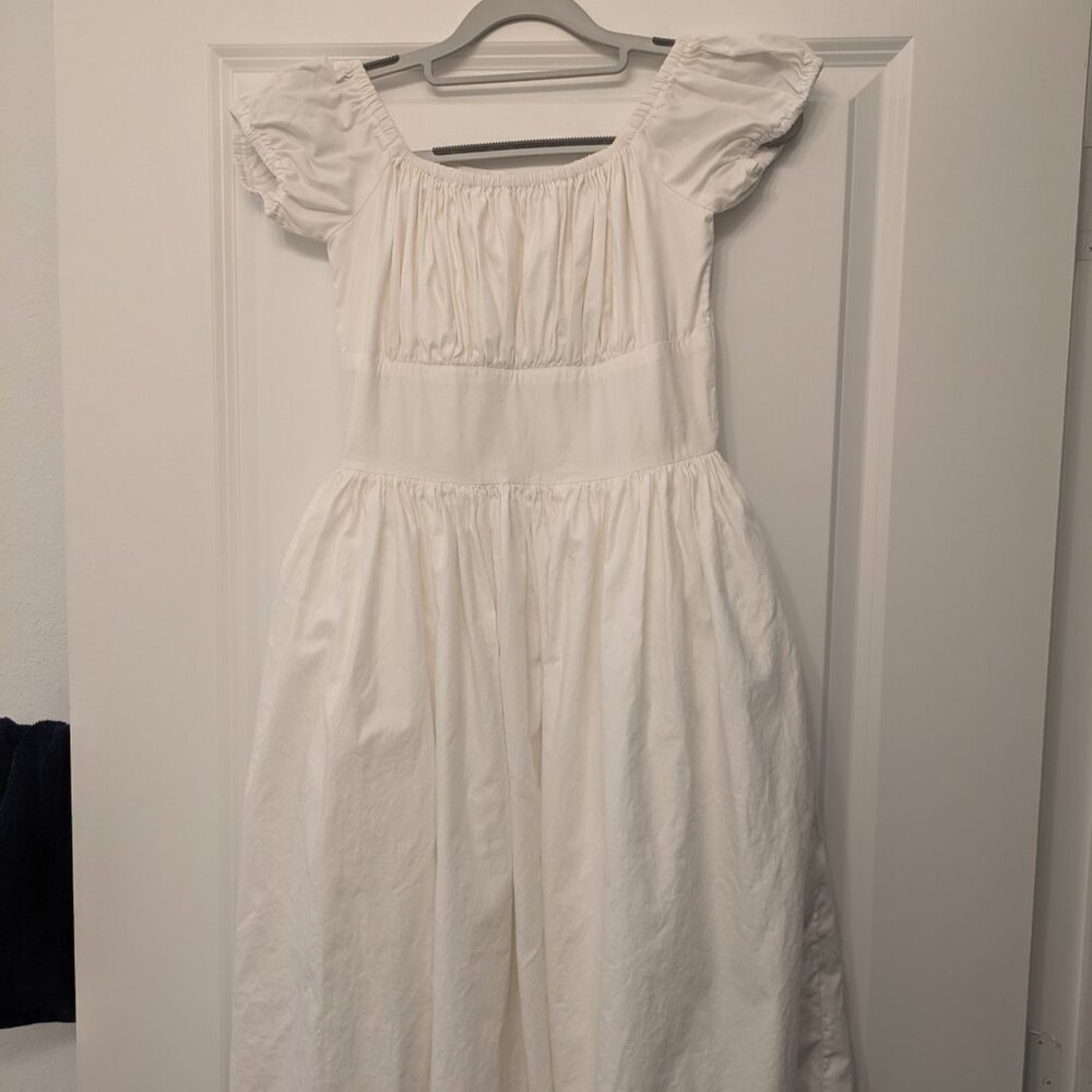 Hearts and Found White Loretta Knee Length Dress